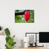 カカオ・ポッド・レッド ポスター (ホームオフィス)