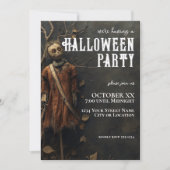 カカシの人形 ハロウィンパーティー 招待状 (正面)