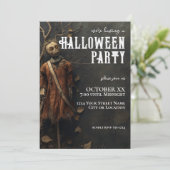カカシの人形 ハロウィンパーティー 招待状 (スタンド正面)