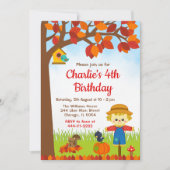 カカシの秋の誕生日 招待状 (正面)