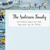 カカスタムウトエレガントホワイト差出人住所 ラベル