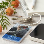 カカスタムップルフォト航海のいかりイニシャル キーホルダー (正面右)