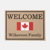 カカスタムナダフラグファミリ名ドアマット ドアマット (正面)