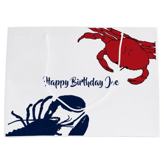 カカスタムニロブスタービッグ抱き枕 ラージペーパーバッグ (正面)