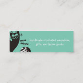 カカスタムラおもしろいー黒猫かぎ針糸 スキニー名刺 (裏面)