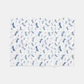 カカスタムラートンボ-さまざまな影 フリースブランケット (正面(横))