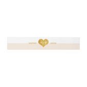 カカスタムラー金ゴールドハートミニマリストベリーバンド 招待状ベリーバンド (フラット)