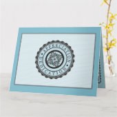 カカスタムラー10年雇用サービス賞 カード (黄色い花)