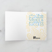 カカスタムラーUNIVERSAL社員記念カード カード (内部)