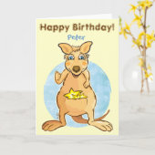 カカッコいいンガルー カード (黄色い花)