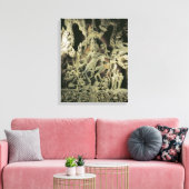 カカティヤ王朝シヴァ・ナタラジャとリンテル キャンバスプリント (インサイチュ (リビング))