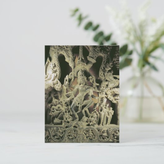 カカティヤ王朝シヴァ・ナタラジャとリンテル ポストカード (スタンド正面)