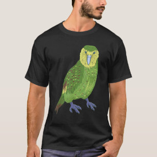 カカポオウムNew Zealand Bird Owl Parrot Tシャツ