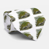 カカポグリーンフクロウオウム珍しい鳥イラストレーション ネクタイ (ロール)