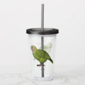 カカポ鳥まんがイラストレーション アクリルタンブラー (正面)