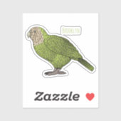 カカポ鳥まんがイラストレーション シール (シート)