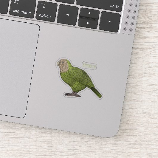 カカポ鳥まんがイラストレーション シール (詳細)