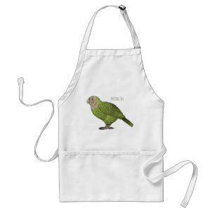 カカポ鳥まんがイラストレーション スタンダードエプロン
