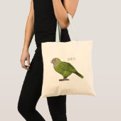 カカポ鳥まんがイラストレーション トートバッグ (正面(商品))