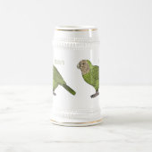 カカポ鳥まんがイラストレーション ビールジョッキ (中央)