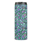 カカラフルラディウム水彩葉模様ピンク タンブラー (裏面)