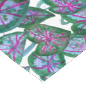 カカラフルラディウム水彩葉模様ピンク テーブルクロス (アングル)