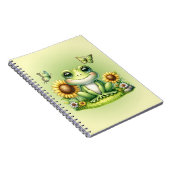 カガエルの蝶とヒマワリ ノートブック (右側)