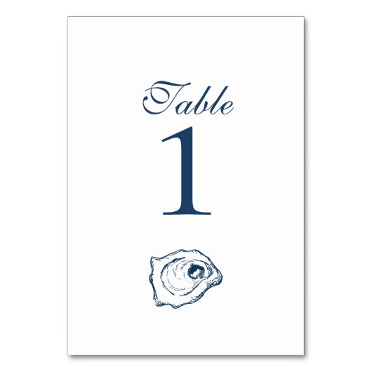 カキのコレクションのテーブル数 テーブルナンバー (正面)