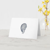 カキのロゴ カード (黄色い花)