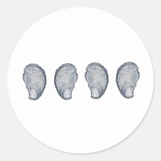 カキのロゴ ラウンドシール (正面)