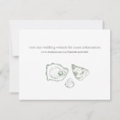 カキの保存写真が付いている日付 セーブザデート (裏面)