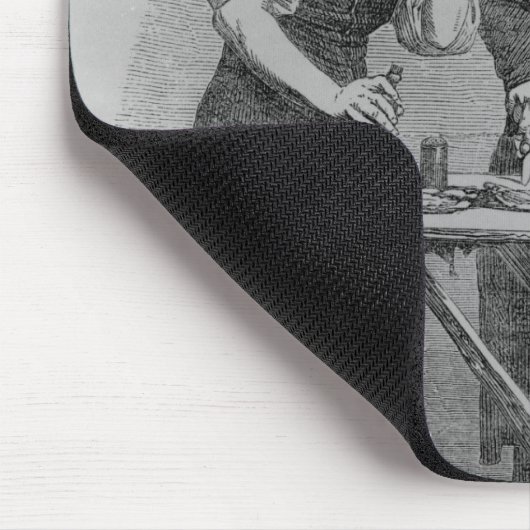 カキの停止 マウスパッド (コーナー)