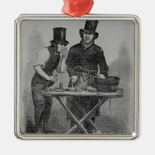 カキの停止 メタルオーナメント (正面)