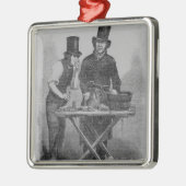 カキの停止 メタルオーナメント (左)