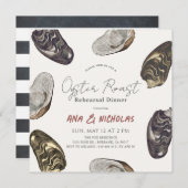 カキの焙りリハーサルディナーの装飾 招待状 (正面/裏面)