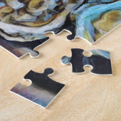 カキの皿 ジグソーパズル (側面)