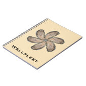 カキの花のノート-デザインDタン ノートブック (左側)