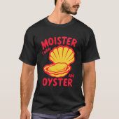 カキより湿ってるTシャツ、レトロでおもしろいグラフィック Tシャツ (正面)