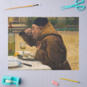 カキを持つ僧、1884年カール・グスタフ・ヘルクヴィスト 薄葉紙 (クラフト)