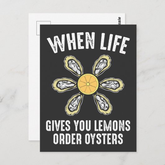 カキを食べる - 海のグルメ ポストカード (正面/裏面)