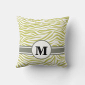 カキサファリゼブラとモノグラム クッション (裏面)
