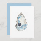 カキシンプルーのアートノテカード サンキューカード (正面/裏面)