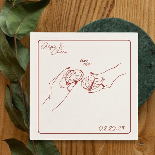 カキスケッチパーティー スタンダードカクテルナプキン