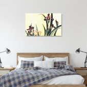 カキツバタ,北斎アイリス，北斎，浮世絵 キャンバスプリント (インサイチュ (寝室))