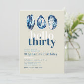 カキバー航海の海ビーチ30th誕生日 招待状 (スタンド正面)