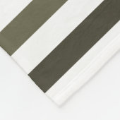 カキフェミニングストライプ・グリーンの名前を持つ厚い フリースブランケット (角)