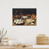 カキ付き料理 – オシアスベートファインアート ポスター (キッチン)