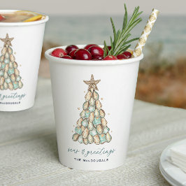 カキ殻のクリスマス 紙コップ