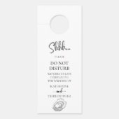 カキ白黒シーフディスターズ結婚ズ ドアノブサイン (正面)