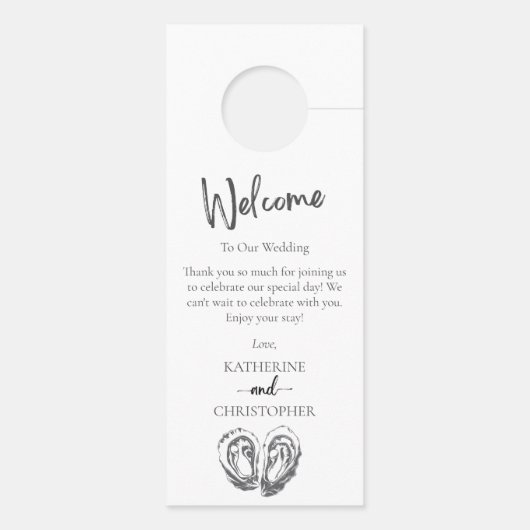 カキ白黒シーフディスターズ結婚ズ ドアノブサイン (裏面)